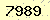 請輸入此驗證碼 : 7989