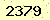 請輸入此驗證碼 : 2379