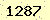 請輸入此驗證碼 : 1287