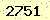 請輸入此驗證碼 : 2751