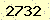 請輸入此驗證碼 : 2732