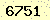 請輸入此驗證碼 : 6751