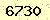 請輸入此驗證碼 : 6730